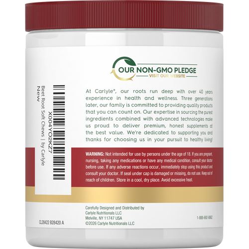 View 3 Beet Root Soft Chews | 60 Count