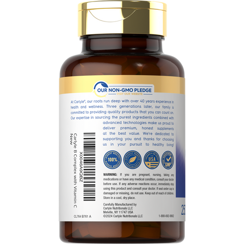 View 3 Vitamin B-Complex plus Vitamin C | 250 Caplets