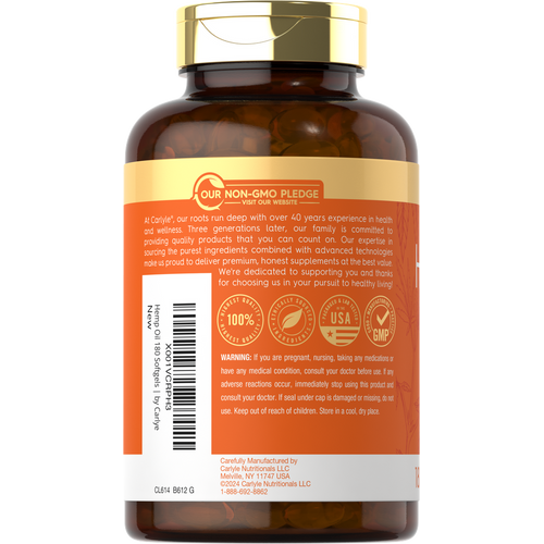 View 3 Hemp Oil 126000mg per serving | 180 Softgels