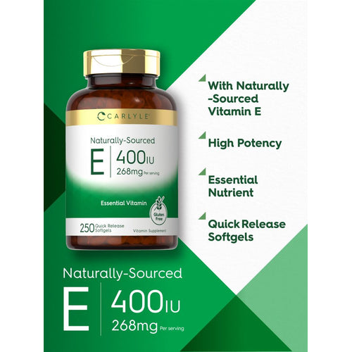 View 3 Vitamine E 400IU par portion | 250 Gélules