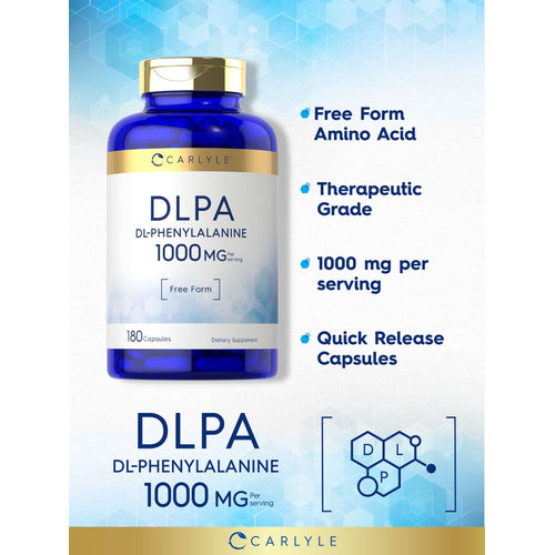 View 3 DL-Phenylalanine 1000mg per serving | 180 Capsules