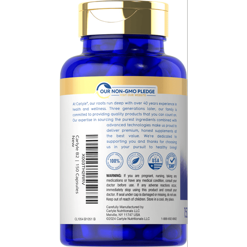 View 3 Vitamin B-2 200mg per serving | 150 Capsules
