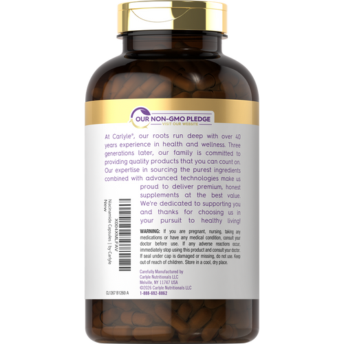 View 3 Bottle containing 300 capsules of 1000 mg Niacinamide.