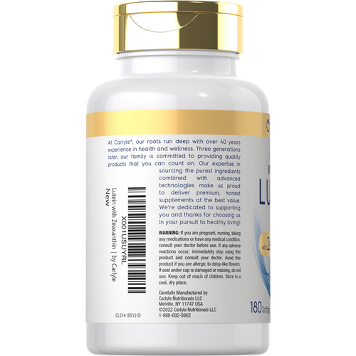 View 3 Lutein & Zeaxanthin | 180 Softgels