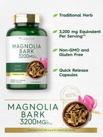 Load image into Gallery viewer, Magnolia Bark 3200 mg | 200 Capsules
