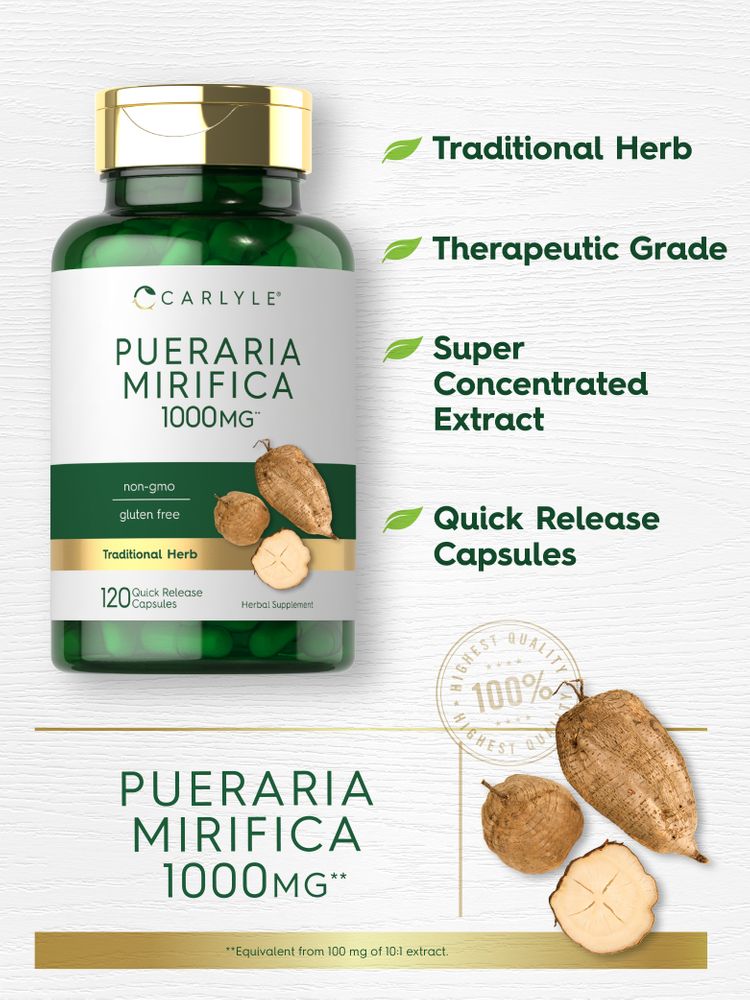 Pueraria Mirifica 1000mg | 120 Capsules