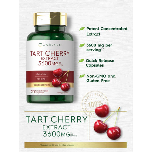 View 3 Tart Cherry Extract 3600mg per serving | 200 Capsules