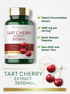 Tart Cherry Extract 3600mg | 200 Capsules