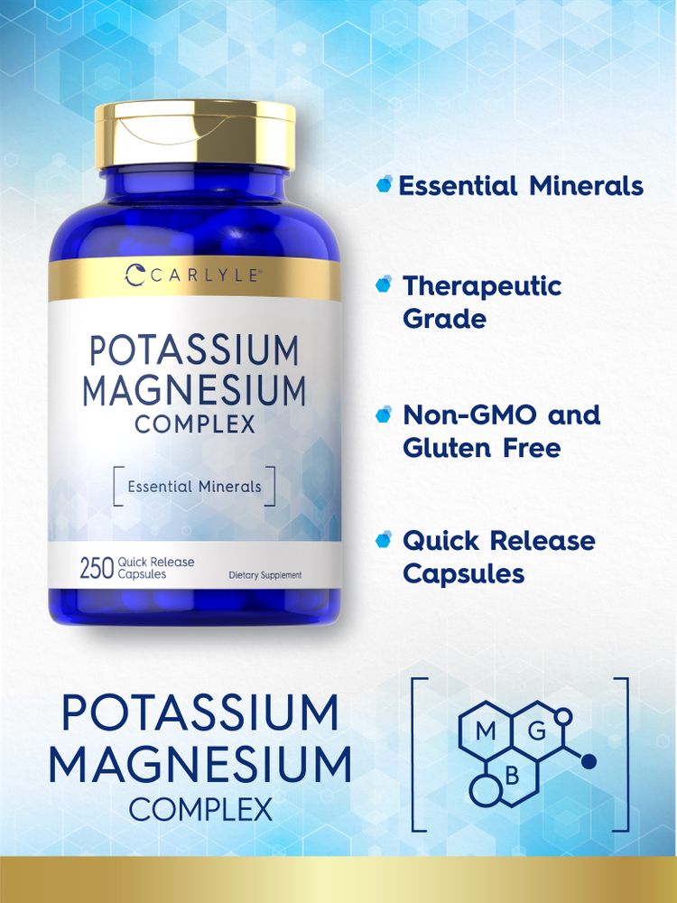 Potassium Magnesium | 250 Capsules