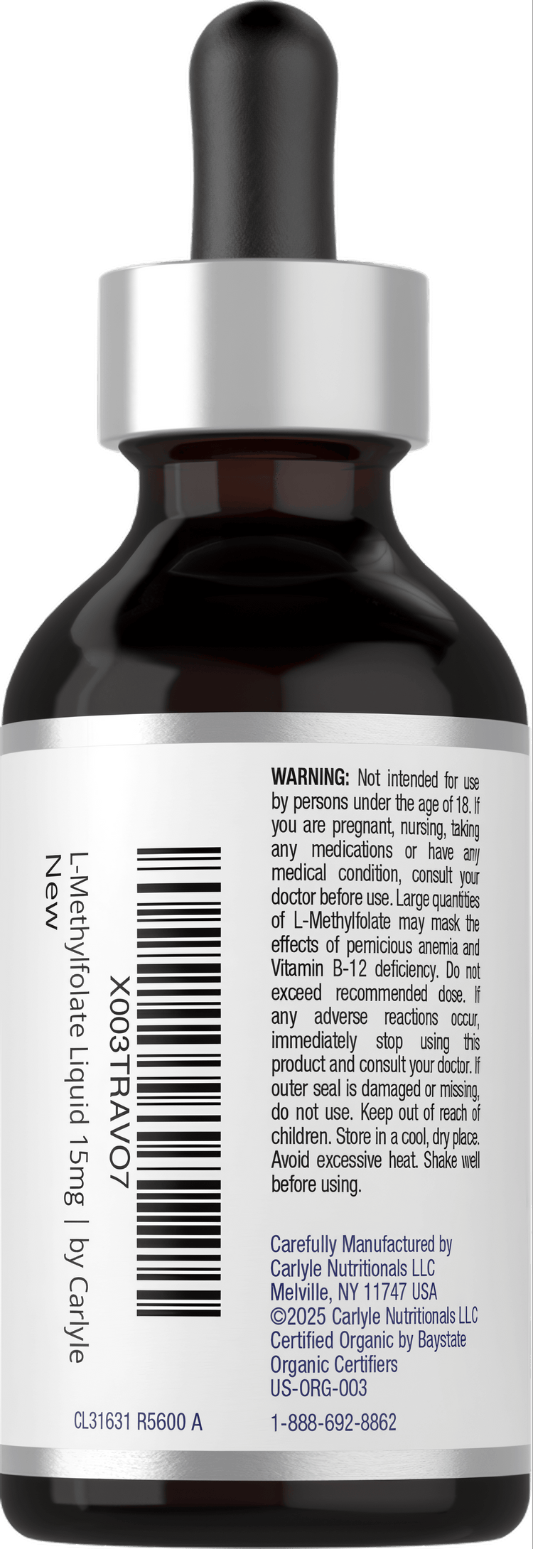 L Methylfolate Drops 15mg | 2 Fl Oz