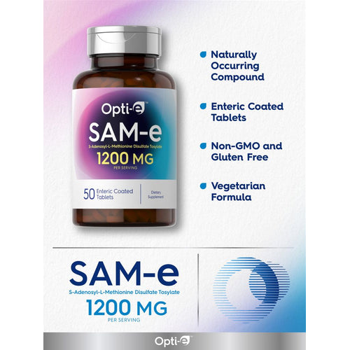 View 3 Opti-E Sam-E 1200mg por porción | 50 Tabletas