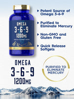 Load image into Gallery viewer, Omega 3-6-9 1200mg | 180 Capsules
