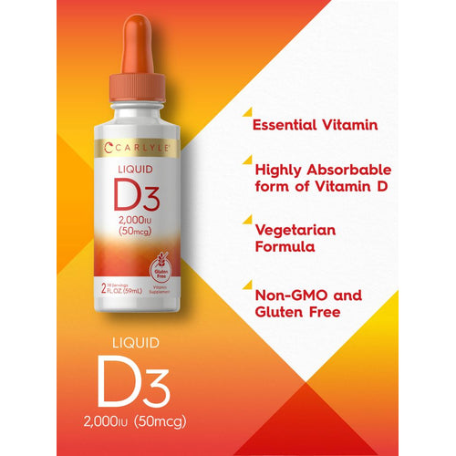 View 3 Vitamin D-3 2000IU | 2oz Liquid