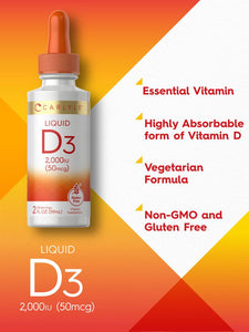 Vitamin D-3 2000IU | 2oz Liquid