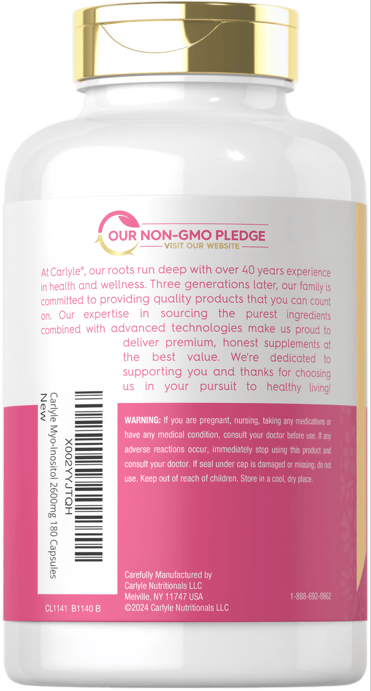 Myo-Inositol 2600mg pro Portion | 180 Kapseln