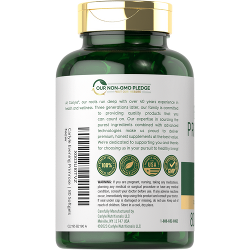 View 3 Evening Primrose Oil 1000mg | 80 Softgels