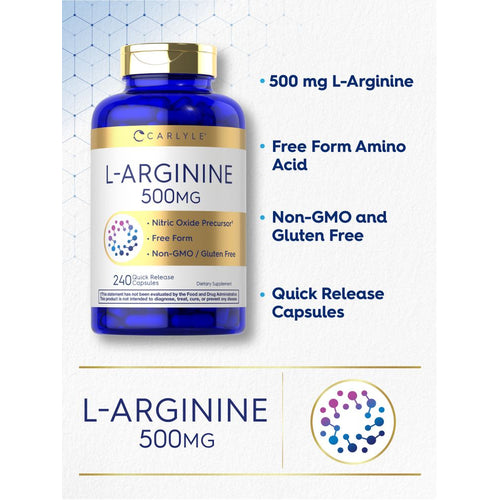 View 4 L-Arginine 500mg | 240 Capsules