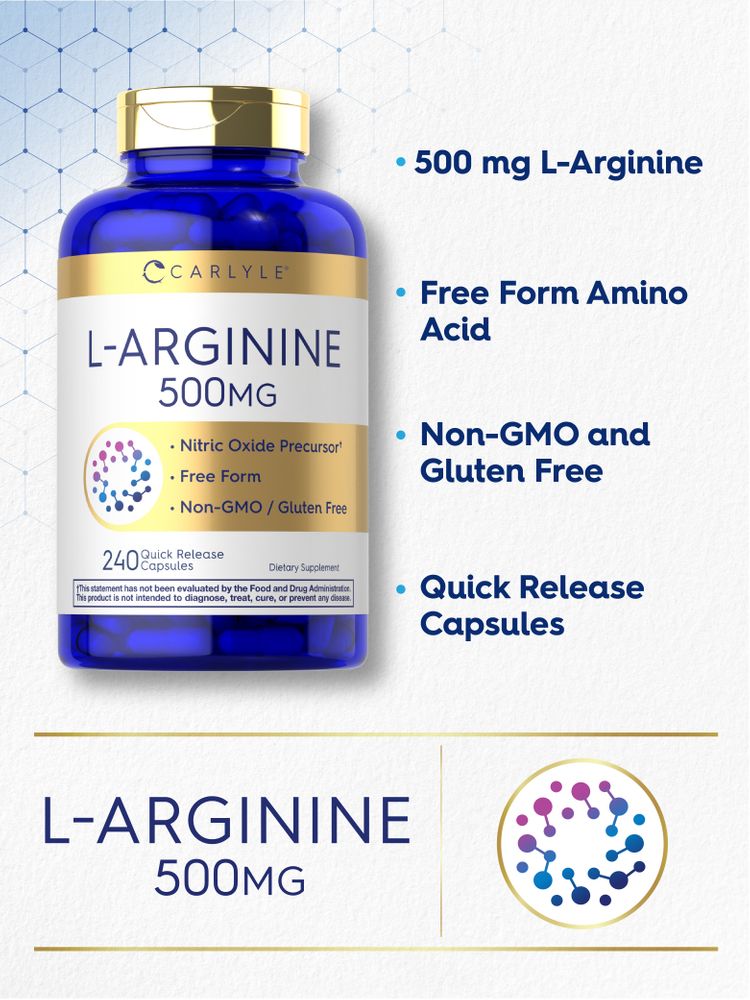 L-Arginina 500mg | 240 Cápsulas