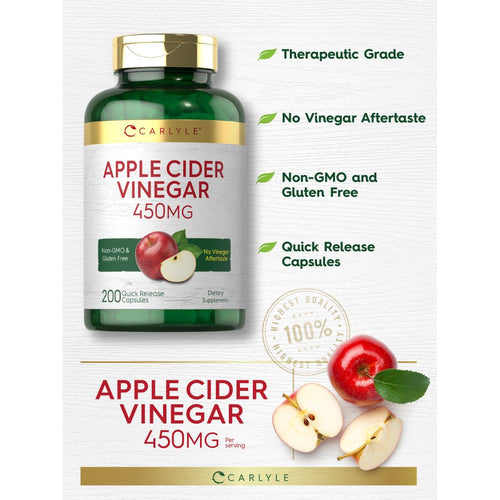 View 4 Apple Cider Vinegar 450mg | 200 Capsules