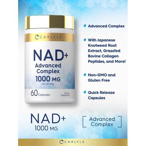 View 4 Suplemento de NAD+ 1000 mg | 60 Cápsulas