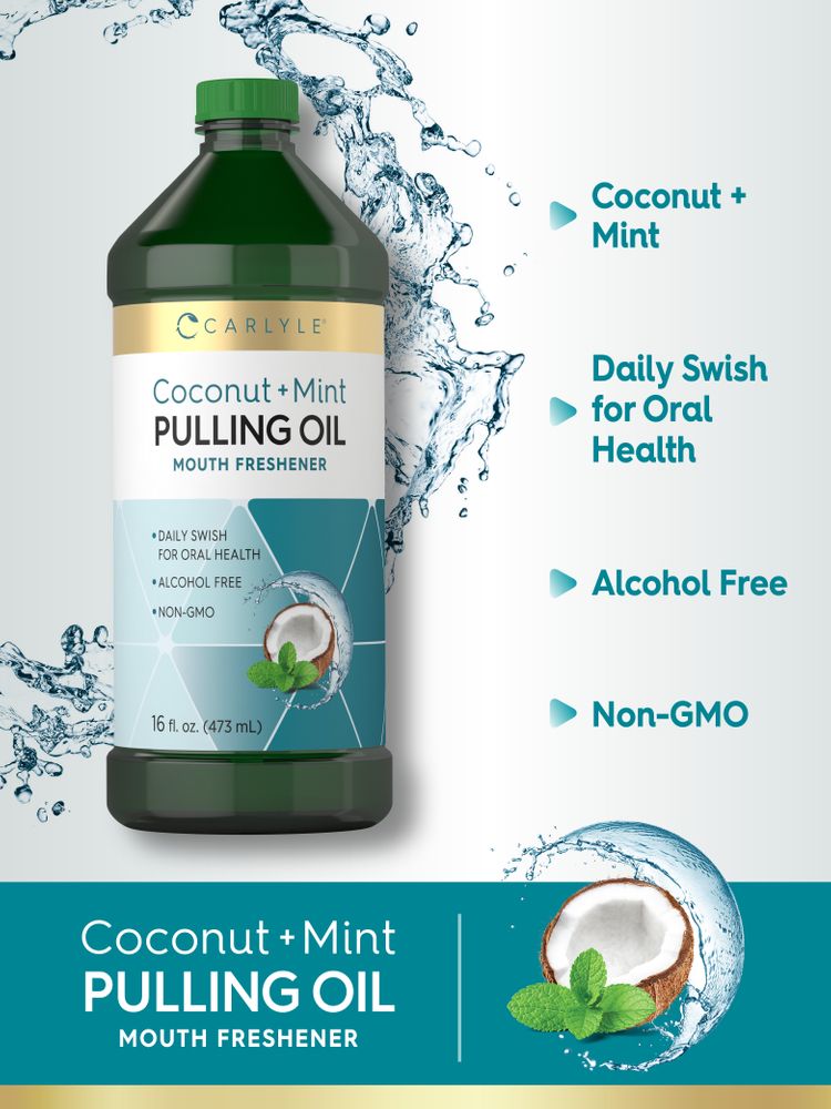 Olio per l'oil pulling | Confezione da 2 flaconi da 16oz