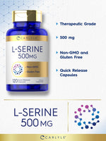 Load image into Gallery viewer, L-Serine 500mg | 120 Capsules
