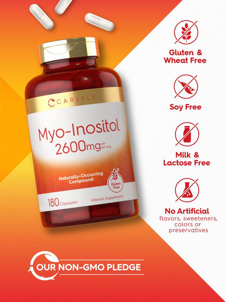 Myo-Inositol 2600mg  180 Capsules – Carlyle Nutritionals