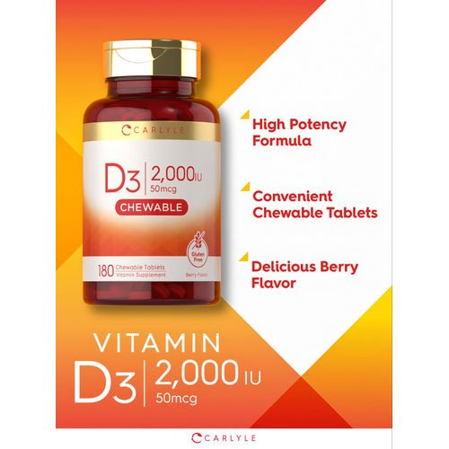 View 4 Vitamina D-3 2000IU | 180 Comprimidos