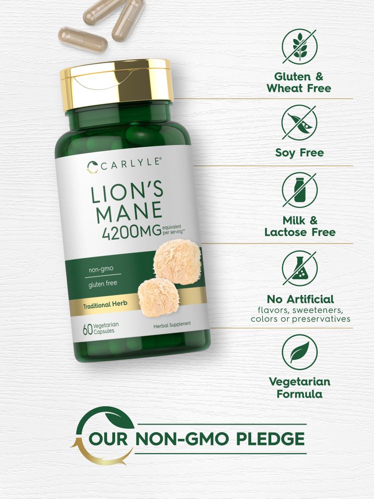 Lions Mane 4200mg per serving | 60 Capsules