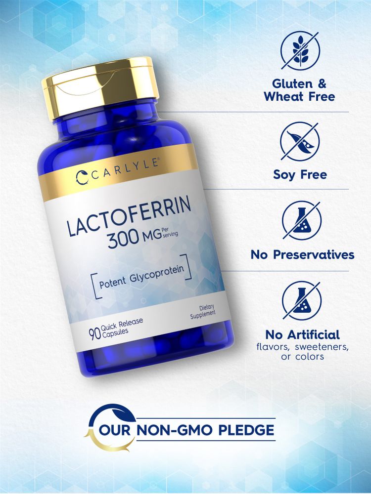 Lactoferrin 300mg | 90 Capsules