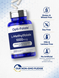 L-Methylfolate 1000mcg | 200 Capsules