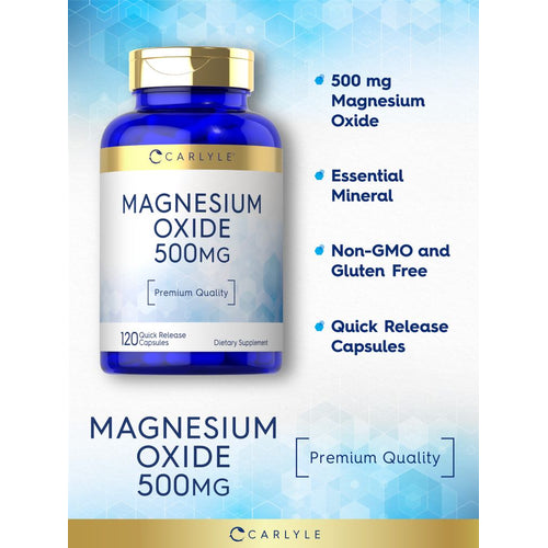 View 4 Magnesium Oxide 500mg | 120 Capsules
