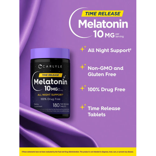 View 4 Melatonin 10mg | 180 Time Release Tablets