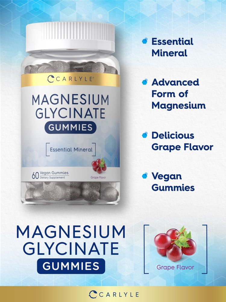 Glycinate de Magnésium | 60 Gummies