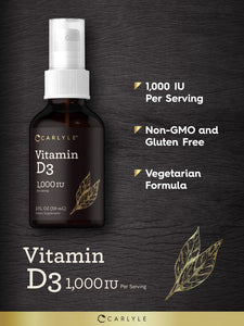 Vitamin D-3 1000IU | 4oz Liquid Spray