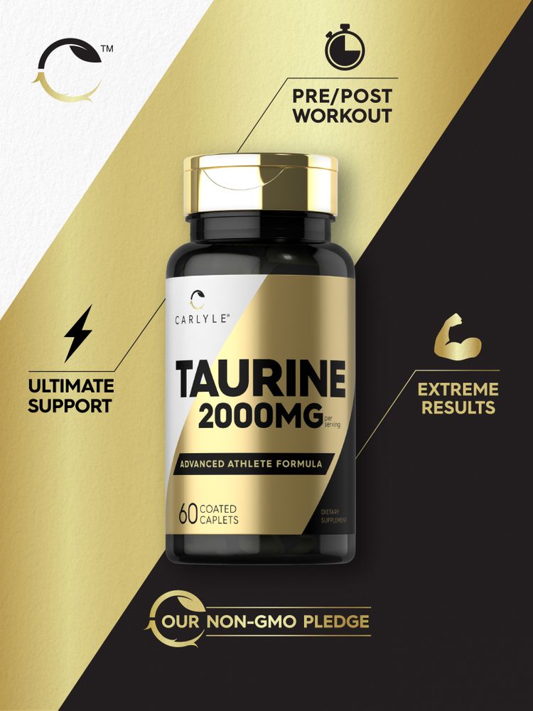 Taurine 2000mg per serving | 60 Capsules