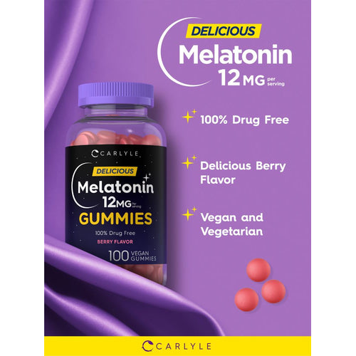 View 4 Melatonin 12mg per serving | 100 Gummies