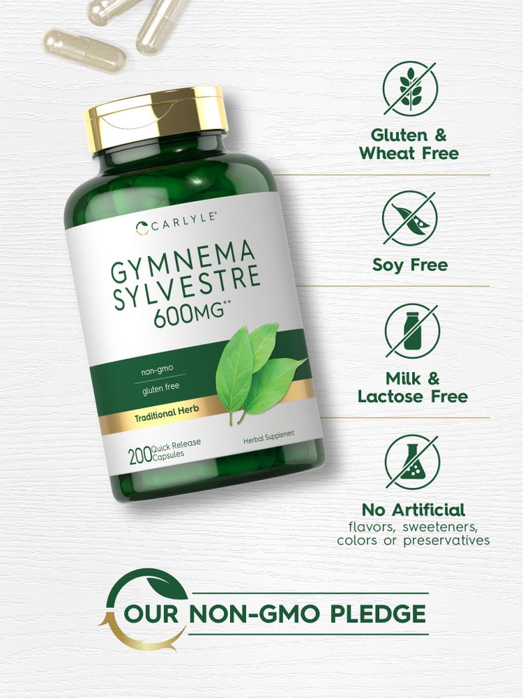 Extrato de Folha de Gymnema Sylvestre 600mg | 200 Cápsulas