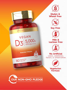 Vitamin D-3 5000IU | 180 Tablets