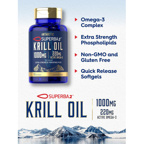 View 4 Antarctic Krill Oil 1000mg per serving | 60 Softgels