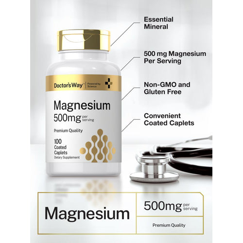 View 4 Integratore di Magnesio 500mg | 100 Compresse Rivestite