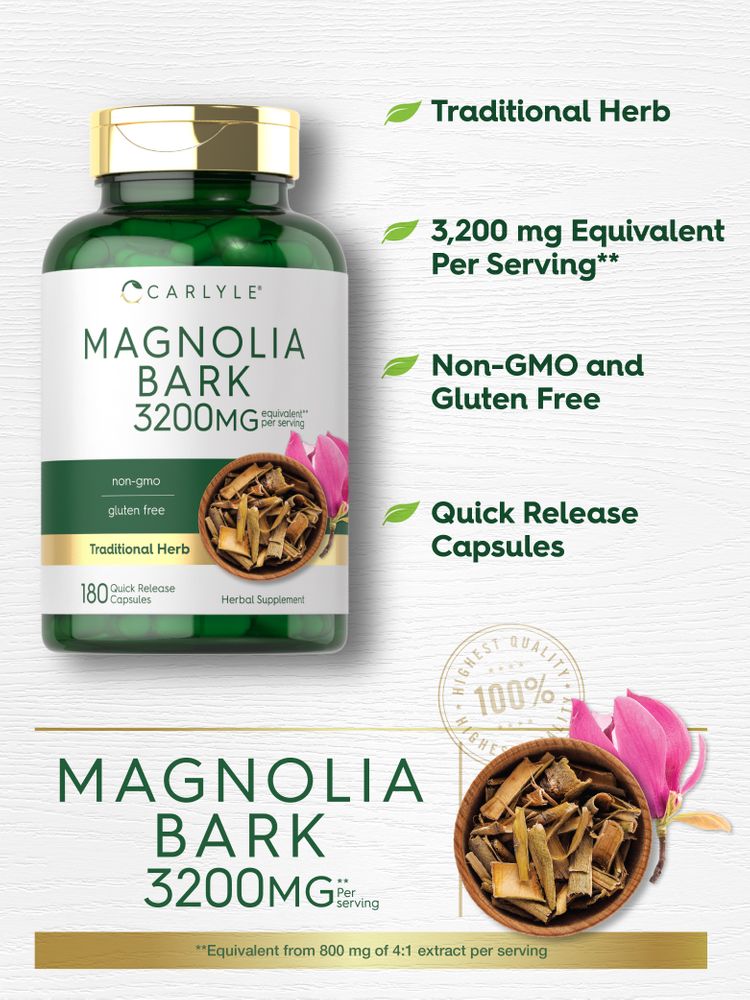 Magnolia Bark 3200mg | 180 Capsules