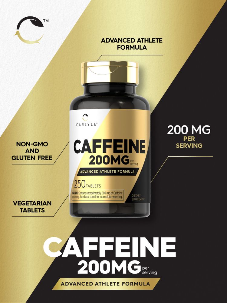 Caffeine Pills 200mg | 250 Tablets