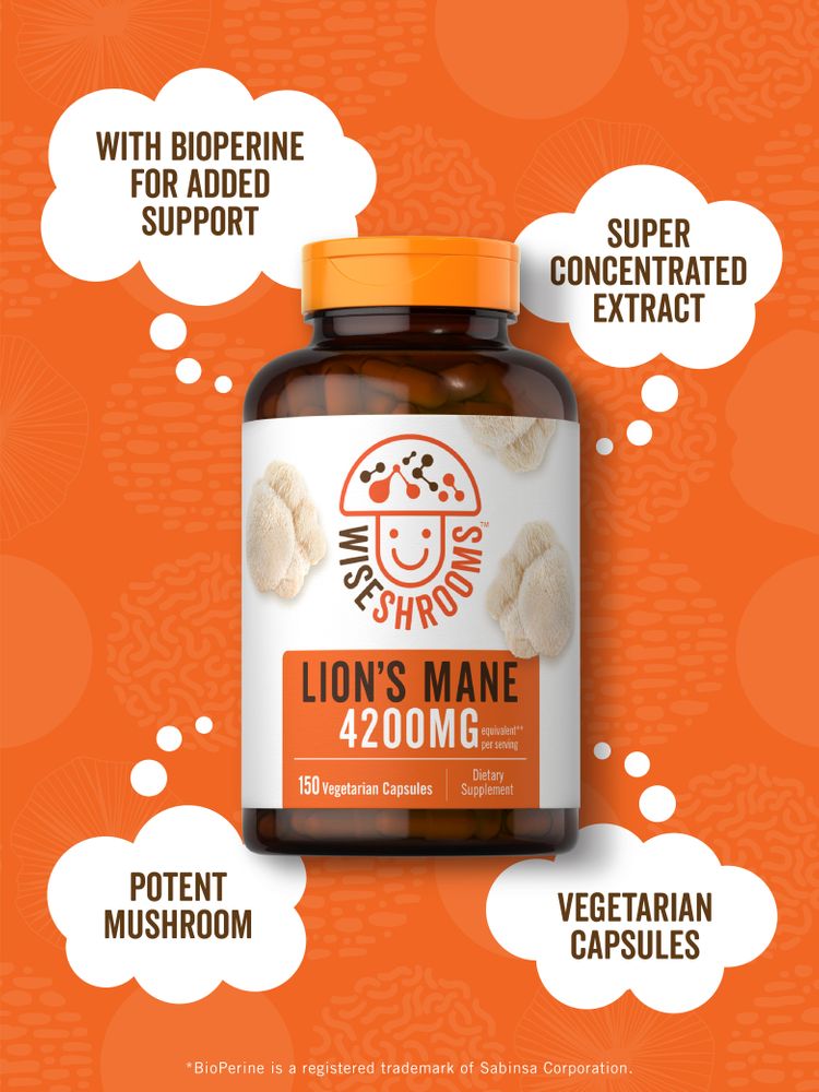 Lions Mane 4200mg per serving | 150 Capsules