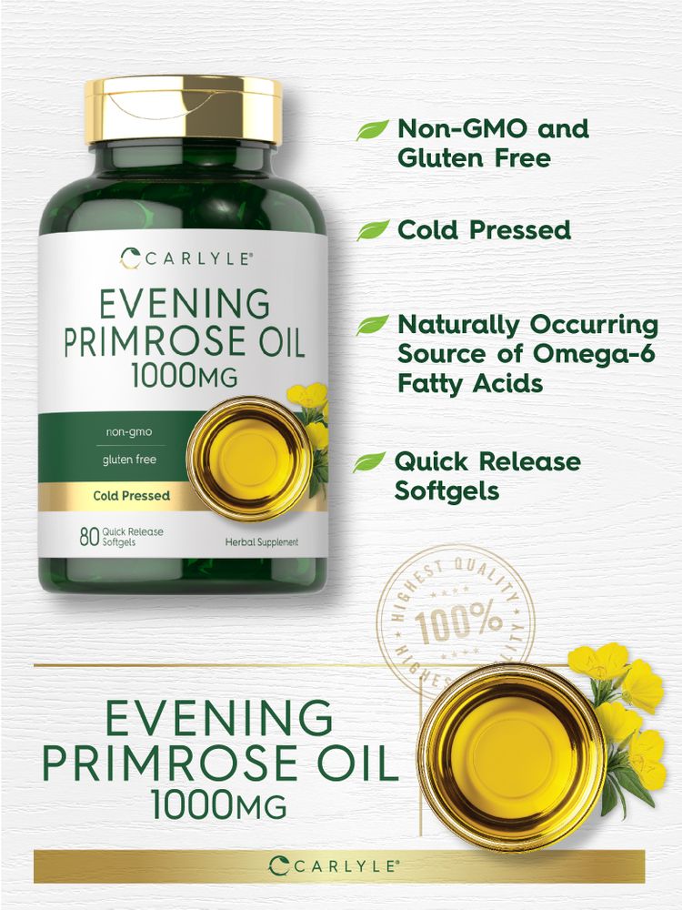 Evening Primrose Oil 1000mg | 80 Softgels