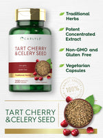 Load image into Gallery viewer, Tart Cherry &amp; Celery Seed | 200 Capsules
