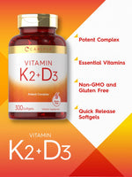 Load image into Gallery viewer, Vitamin K-2 with D-3 | 300 Softgels
