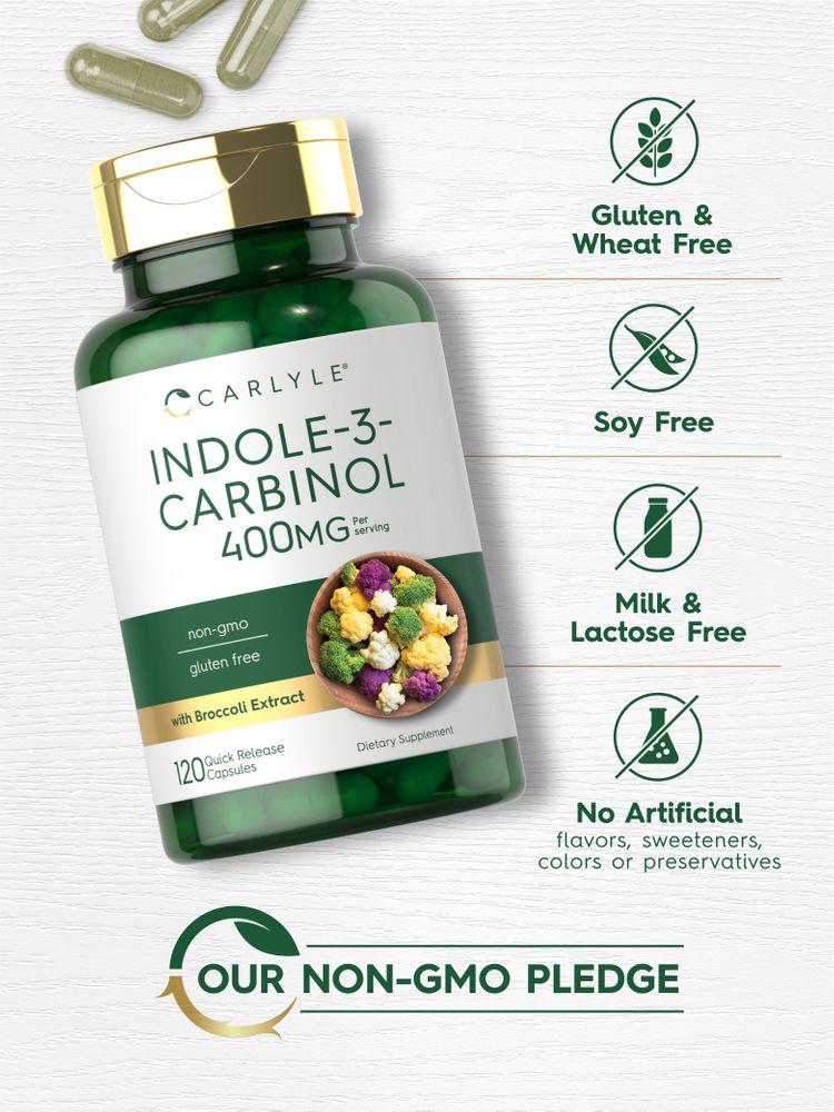 Indole-3-Carbinol 400mg par portion | 120 Gélules