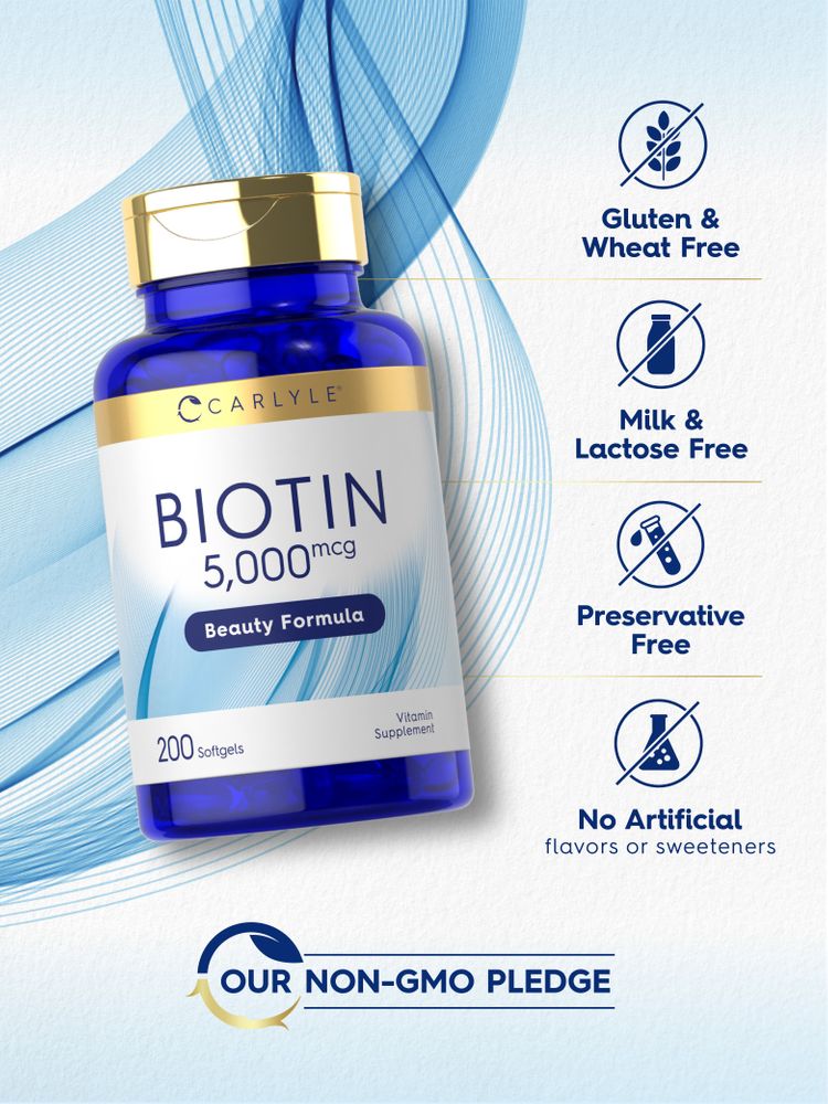 Biotin 5000mcg | 200 Softgels