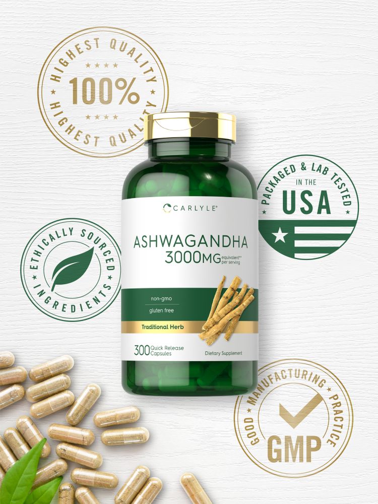 Ashwagandha 3000mg | 300 Capsules